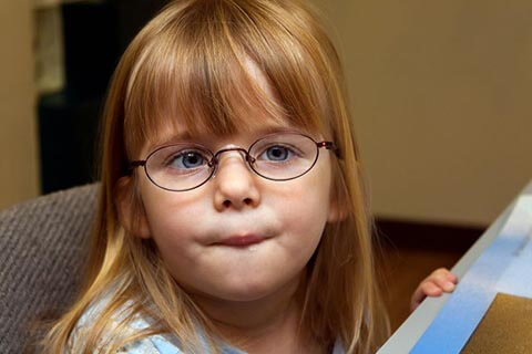 Little Girl With Strabismus